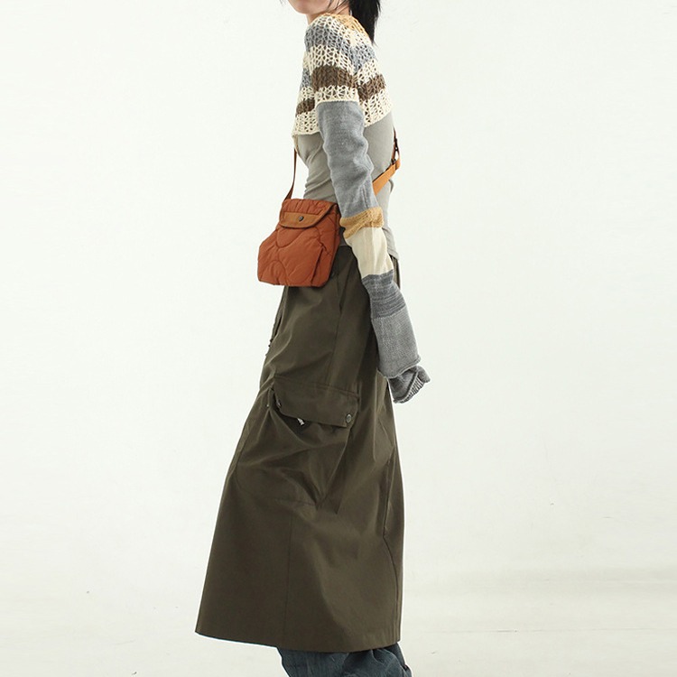 localmansion Nylon Small Wave Quilting Diamond-patterned Shoulder Crossbody Bag_voghion.com