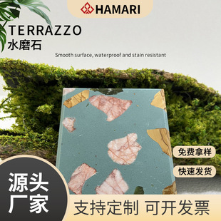 Factory direct supply of multi-style artificial stone full-body organic terrazzo floor tile window sill cabinet countertop background wall