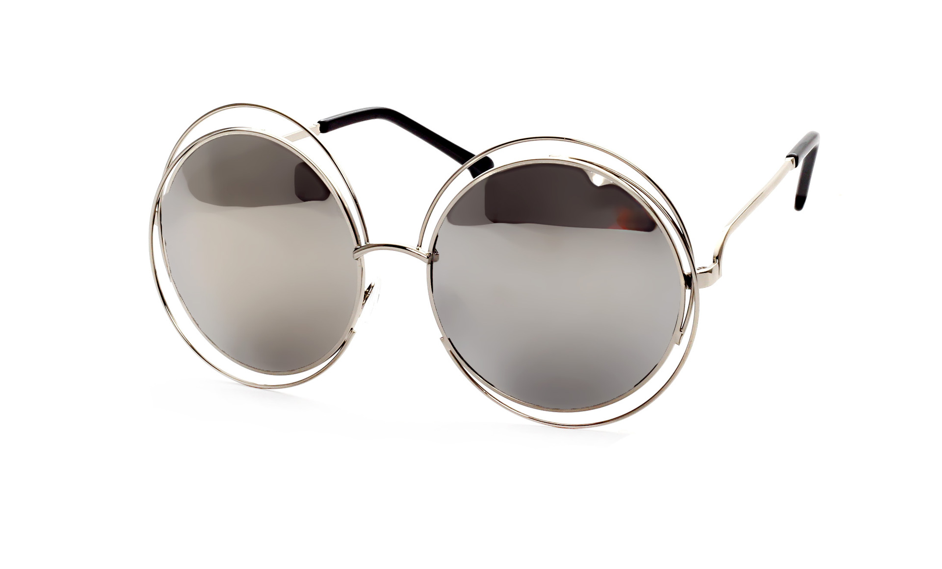 실버 프레임 흰색 반사 C5