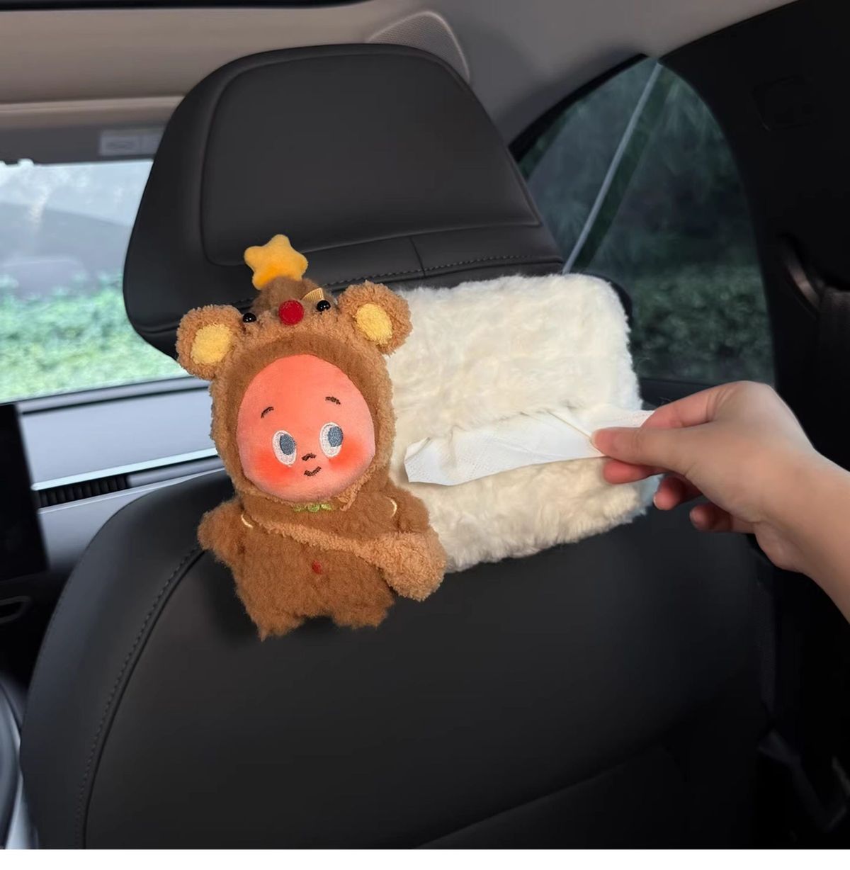 Starman Car Tissue Box 2026 New Model Car Rear Seat Headrest Hanging High-end Hanging Bag for Women