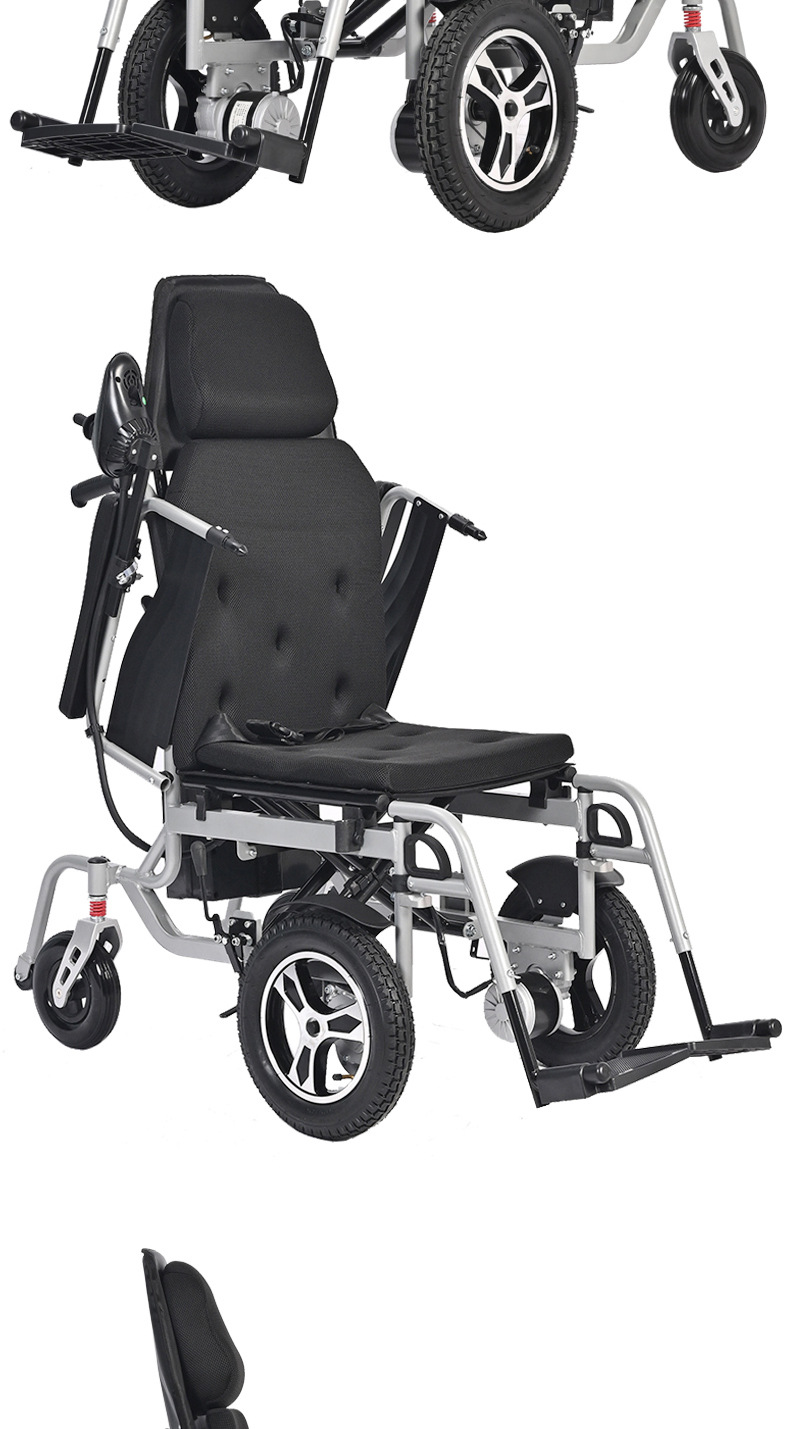 Electric Wheelchair Manufacturers Fully Automatic Intelligent Wheelchair Front-Drive Folding Lightweight Four-Wheel Scarer for the Elderly and Disabled