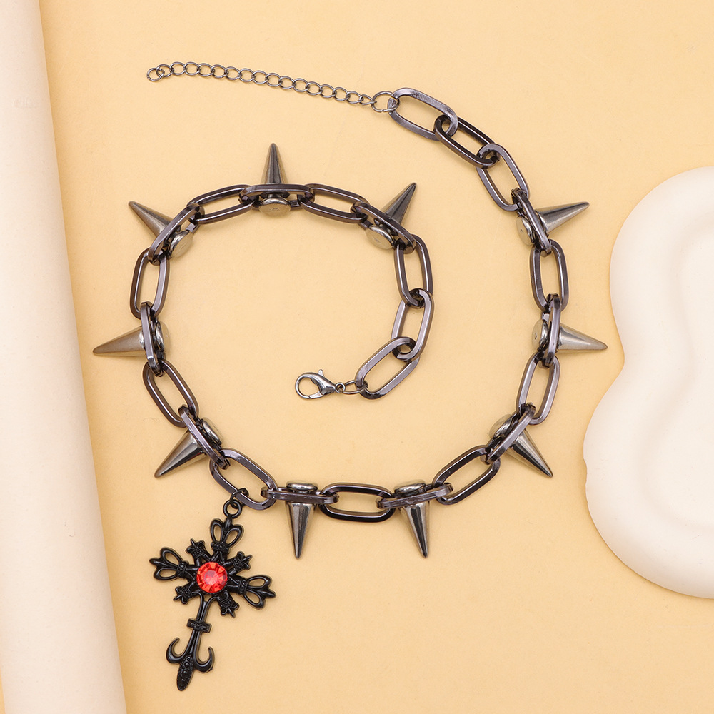 Vacation Classic Style Cross Heart Shape Alloy Choker Wholesale display picture 9