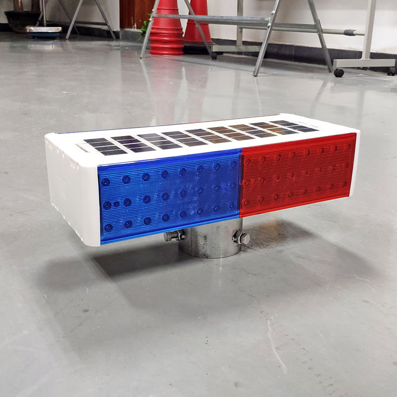 双面太阳能爆闪灯 交通警示灯 太阳能警示灯 频闪灯 交通信号灯