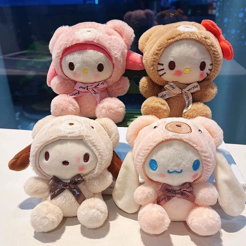 Брелок-плюш (Sanrio) 13 см, милая куколка‑шарм для сумки, мягкий плюшевый
