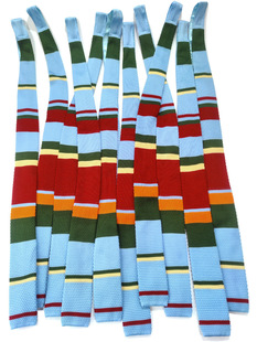 In stock boxer knitted long hand tie wool multi-color flat machine female matching clothing fashion photography props texture
