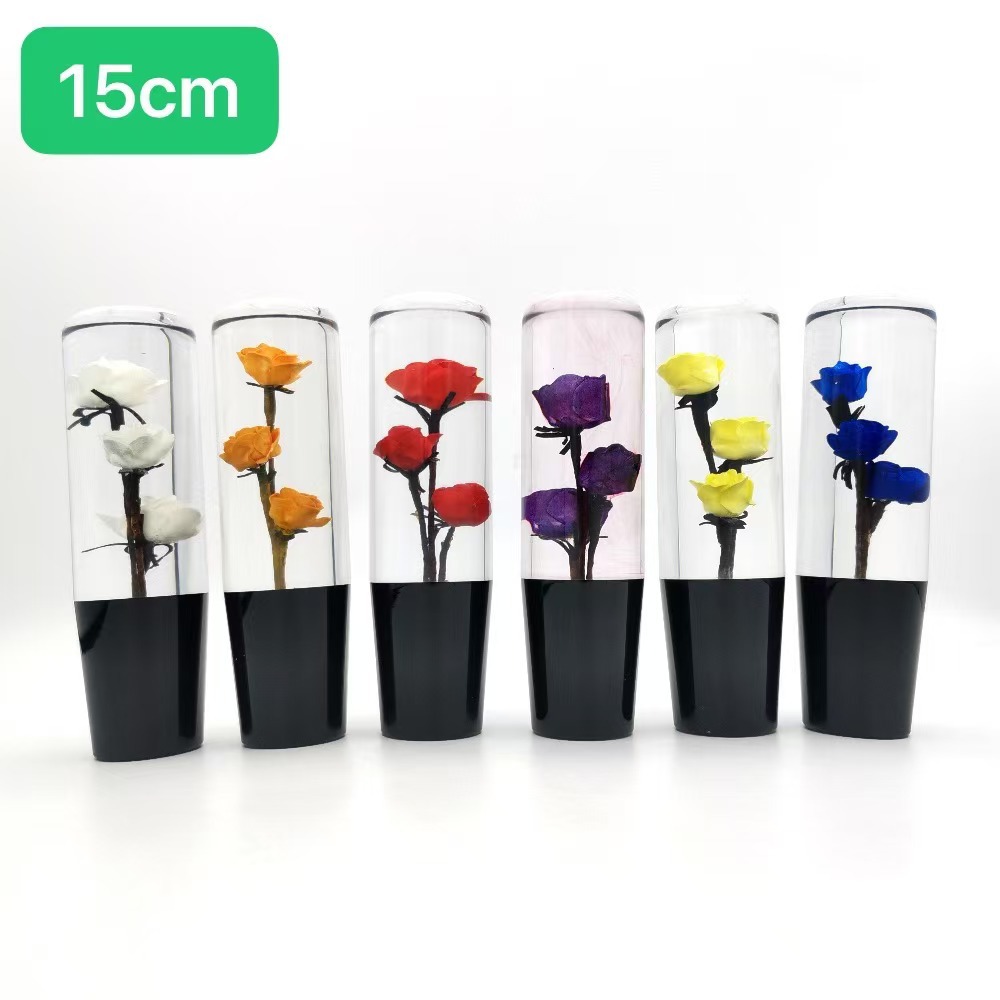 10/15/20CM Acrylic Crystal Rose Car Gear Shift Knob