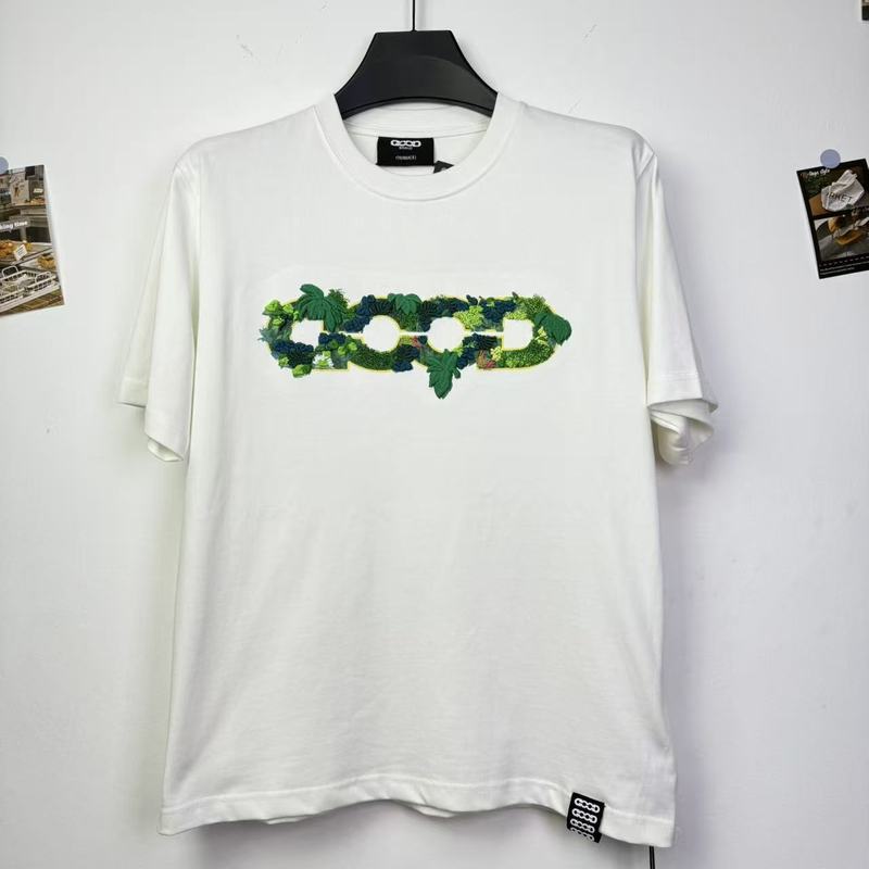 现货 GOODBRAND 立体绿植刺绣地图LOGO宽松短袖T恤 男女同款|undefined