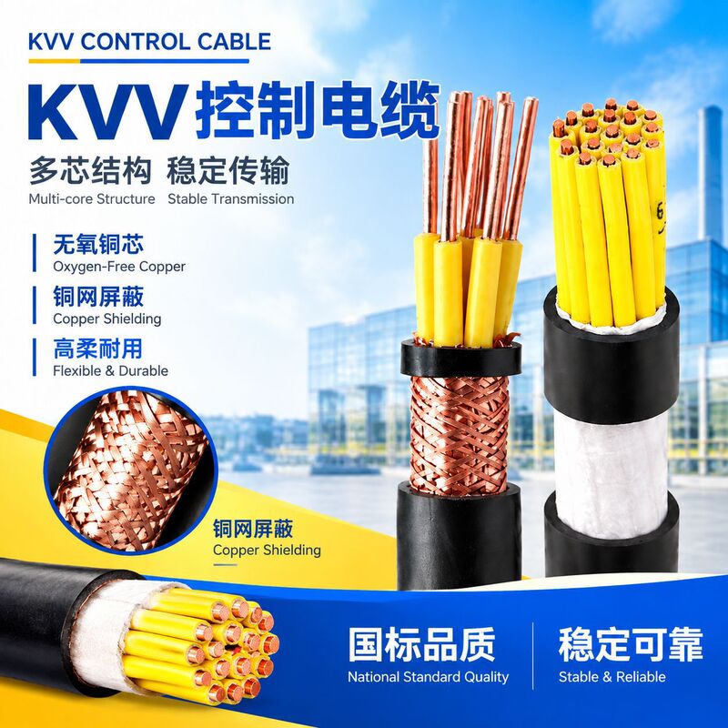Directly supplied by the manufacturer: KVV control cable, national standard, copper core, shielded signal wire, 2/3/4 cores