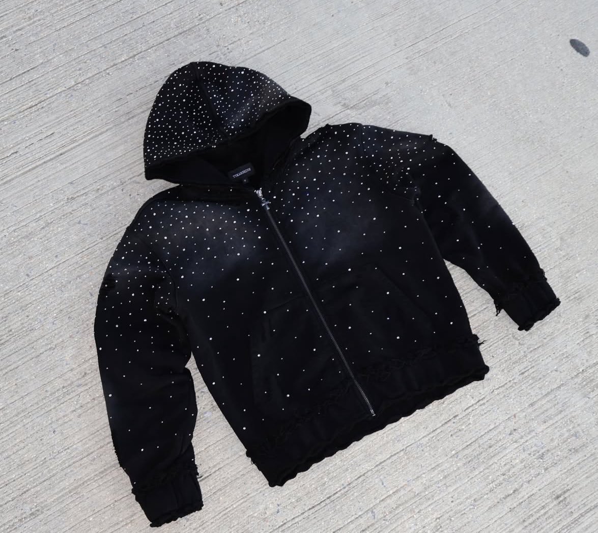 Pull à capuche zippé style bohème chic avec losanges, tendance automne-hiver pour homme, manteau ample style streetwear hip-hop_voghion.com