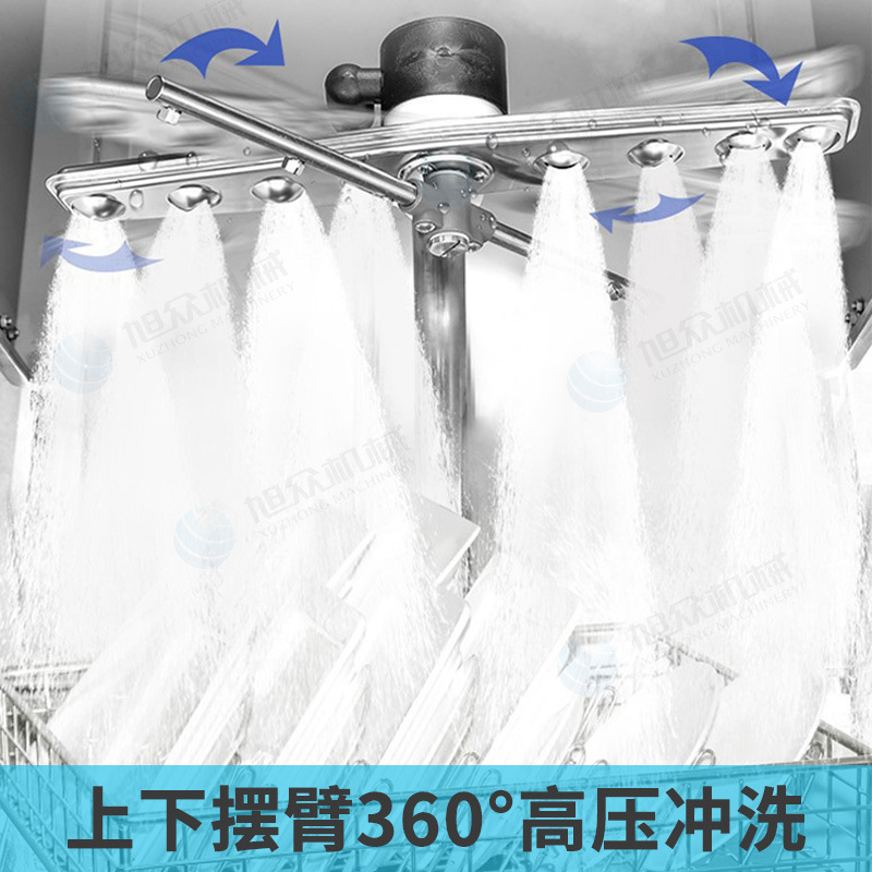 Lavavajillas esterilización y desinfección a alta temperatura pequeño lavavajillas de descubrimiento de inyección de agua de lavado automático lavavajillas comercial