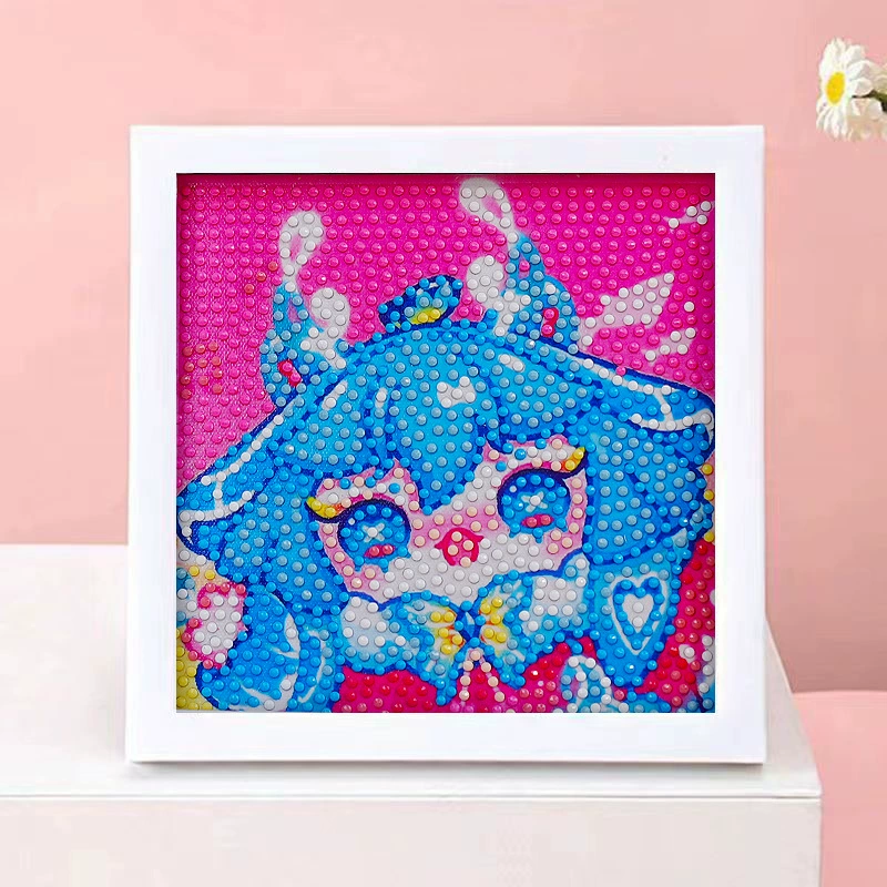 DIY-набор для алмазной мозаики 17×17 см, пластиковая рама, дизайн щенок, полный набор инструментов для кладки