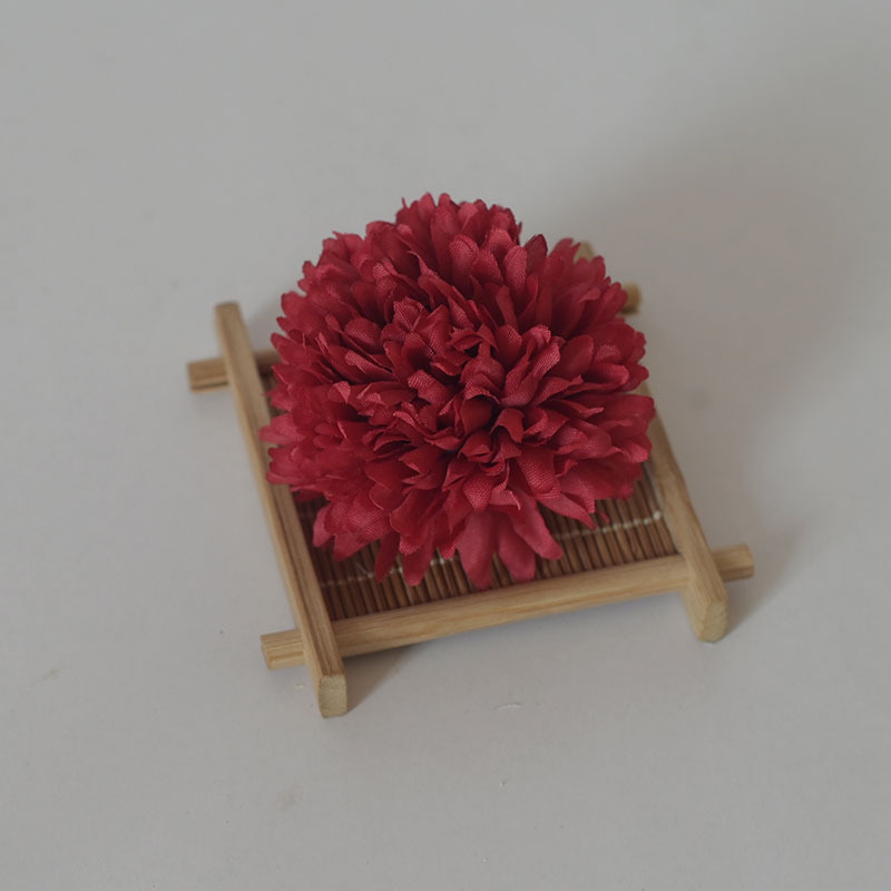 Pantalla fotográfica simulación bola pequeña cabeza de crisantemo colocación en casa ping pong crisantemo flor falsa decoración de auditorio de bodas accesorios de fotografía flor falsa