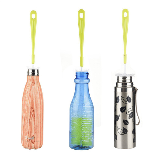 Amazon Bestseller Long Handle Mug Brush Bottle Brush Insulated Cup Cleaning Sponge Brush Glass Tea Cup Brush Set
