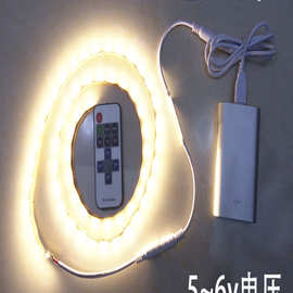 led遥控usb灯带电池盒呼吸灯条5v充电宝无线调光爆闪烁氛围灯