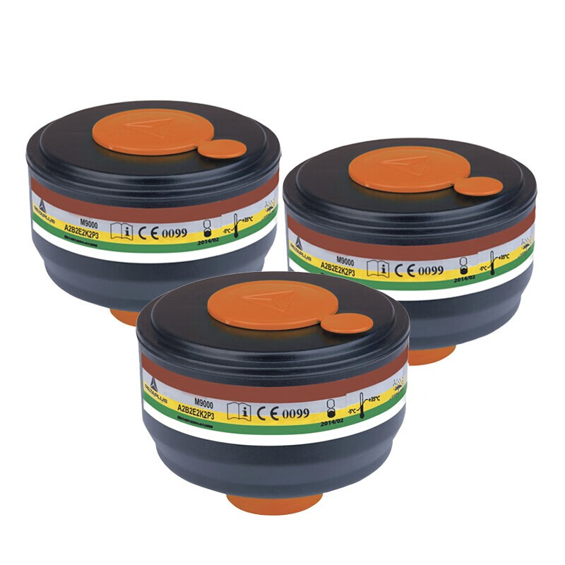 Delta 105136 tanque integral M90 polvo tóxico caja de filtro tóxico A2B2E2K2 máscara de gas consumibles