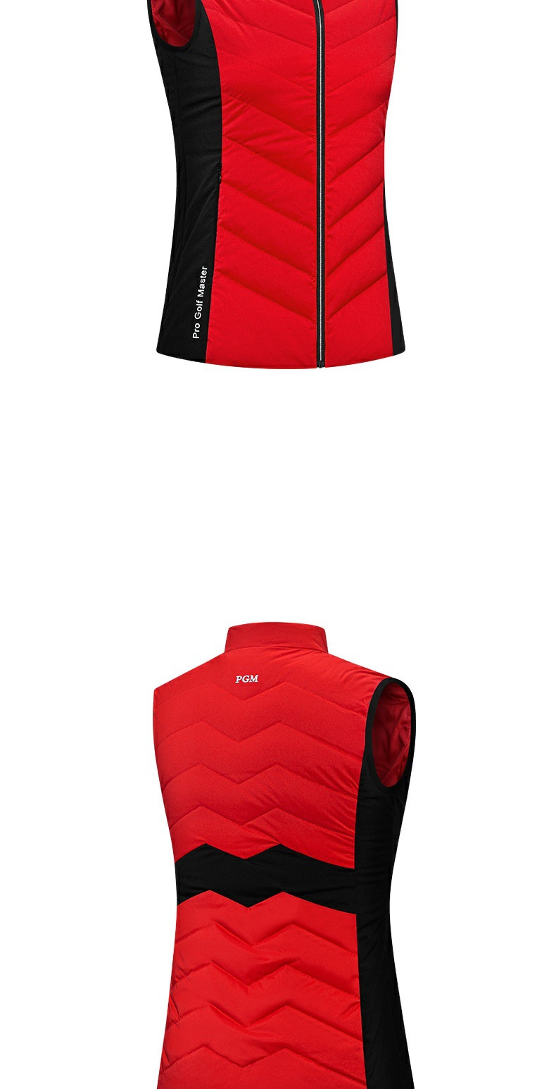Áo gi lê lông vũ nữ golf PGM chống gió giữ ấm thu đông — YF521-màu đỏ, YF521-màu trắng chi tiết 13