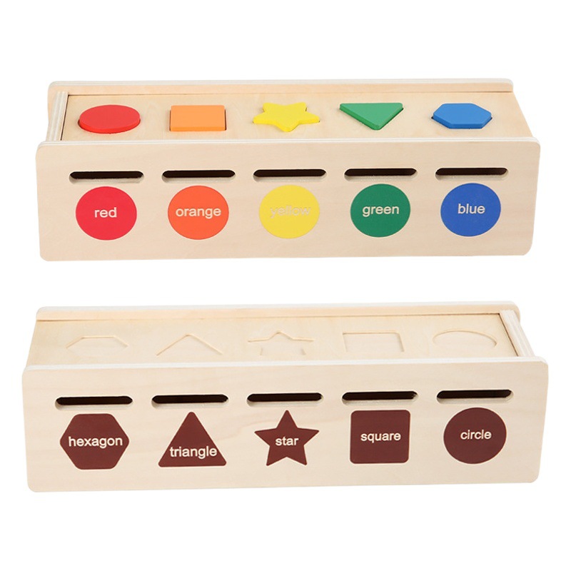 Caja de clasificación de conocimientos a juego de formas de madera para niños Educación temprana Números educativos Caracteres chinos Cognitivos Clip de tubo de ensayo Juguetes de cuentas