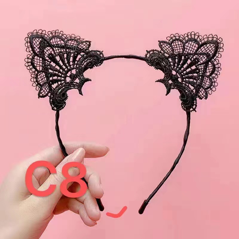 Sensory Accessory Set with Eye Mask, Cat Ear Headband, Bell Collar and Lace Gloves — detail image 9