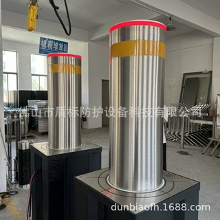 升降柱源头工厂盾标防护 肇庆不锈钢半自动手动伸缩可拆卸防撞柱