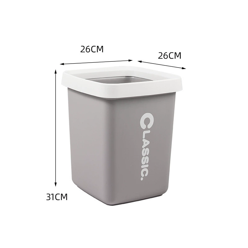 Multicoloured plastic creative garbage can for living room