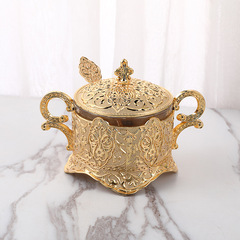 Manufacturer European glass seasoning box kitchen supplies creative ornaments sugar cup box household seasoning jar wholesale