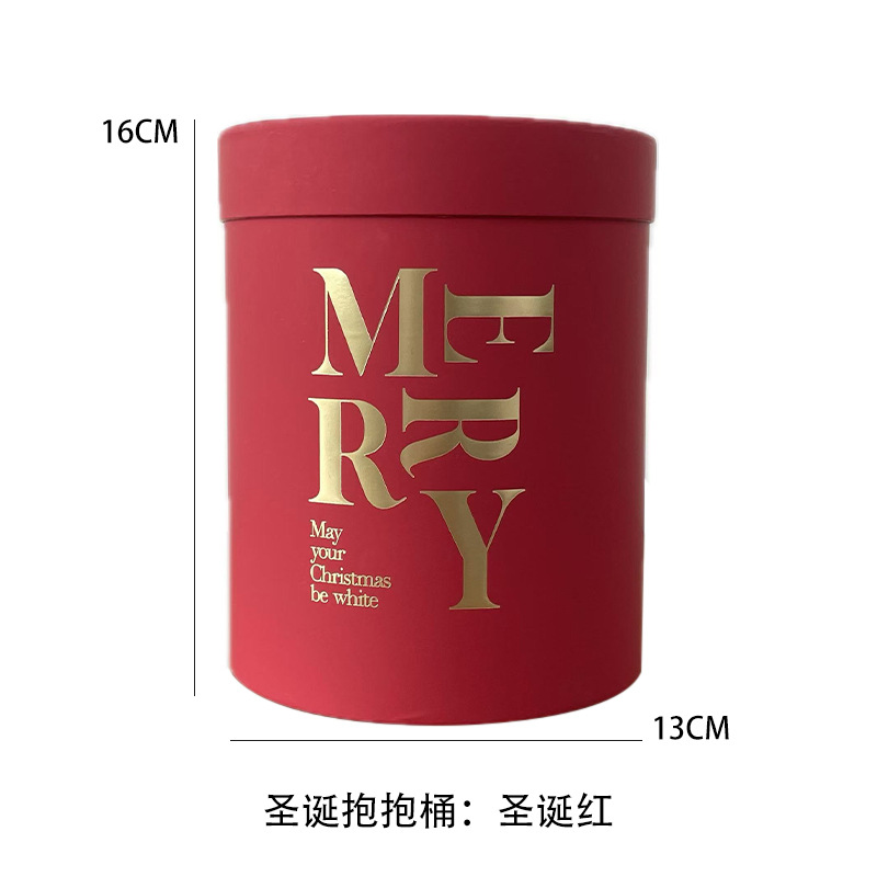 Cubo clásico de tres abrazos cubo redondo embalaje cubo arreglo de flores cubo floral DIY espejo de plata caja de flores