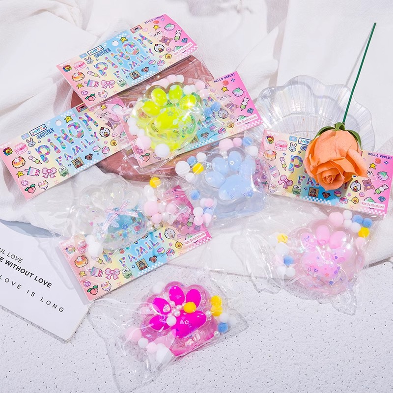 Gato garras pellizcadas pellizcadas Le red explosión lindo dibujos animados ventilación descompresión gatito barro sensación juguetes de silicona de grado alimenticio