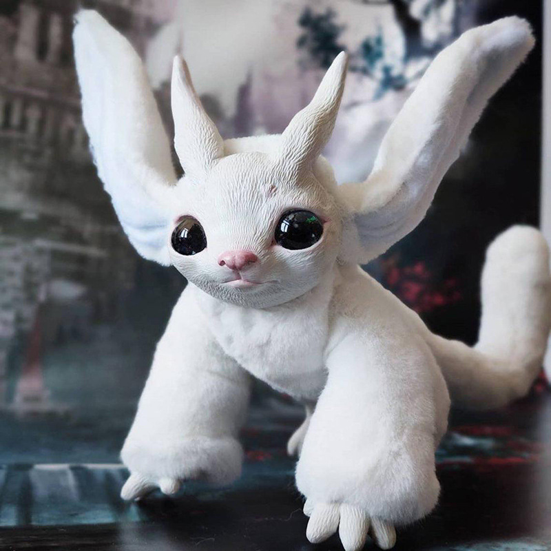2025 Cross-Mirror Rabbit Chuch Stuffed Latex White Fox and the Blind Forest Ori and the Blind Forest