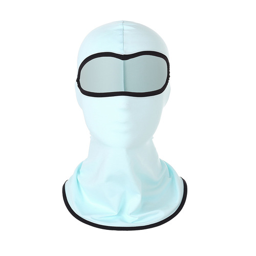 Summer Ice Silk Outdoor Cycling Mask Men's Sports Sunscreen Mask Breathable Sweat-Absorbent Mask Face Protector Hat