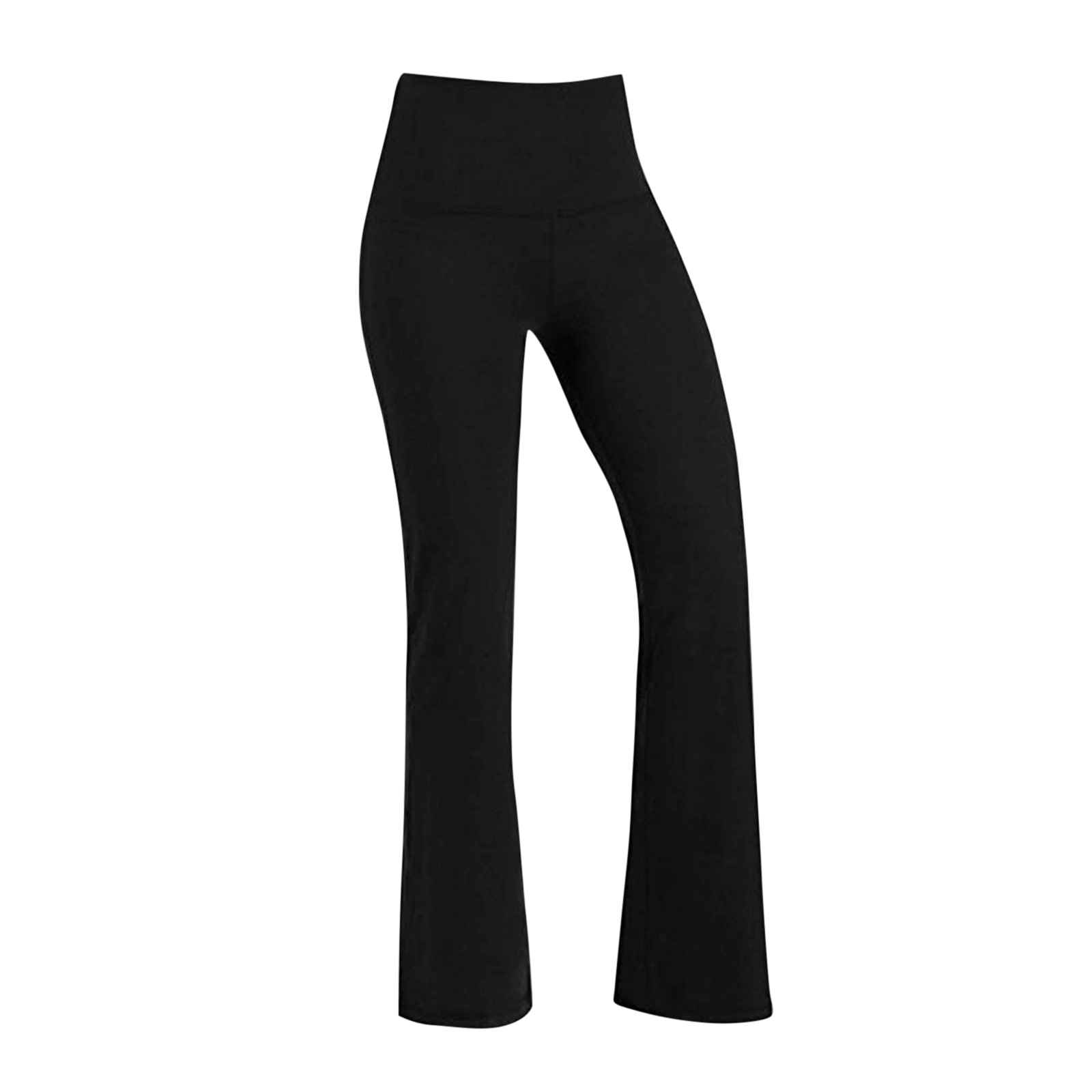 Women's Clothing fashionable slimming new high waisted high elastic solid color large leg pants casual yoga pants _voghion.com