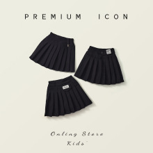 女童黑色百褶裙2025夏秋新款中小童韩版学院风时髦半身裙跨境批发