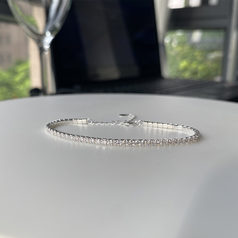 925 Sterling Silver Material 925 Sterling Silver Bracelets Simple Style Classic Style