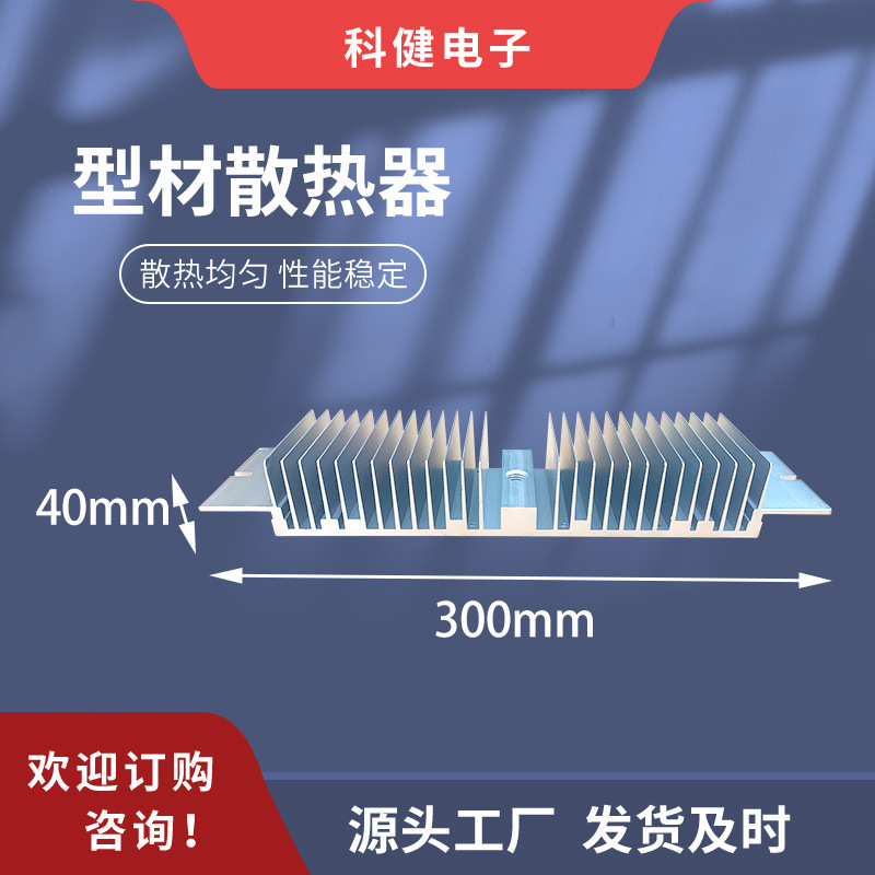 メーカーは300mmx40mmX100mmのアルミプロファイルラジエーターモジュールラジエーター熱片を製造および販売しています|undefined