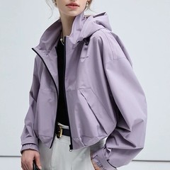 VEGA【现货】美式短外套女秋季2025年新款设计感休闲冲锋衣宽松上