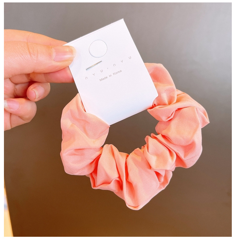 Korean Fluorescent Color Solid Color Hair Scrunchies display picture 11