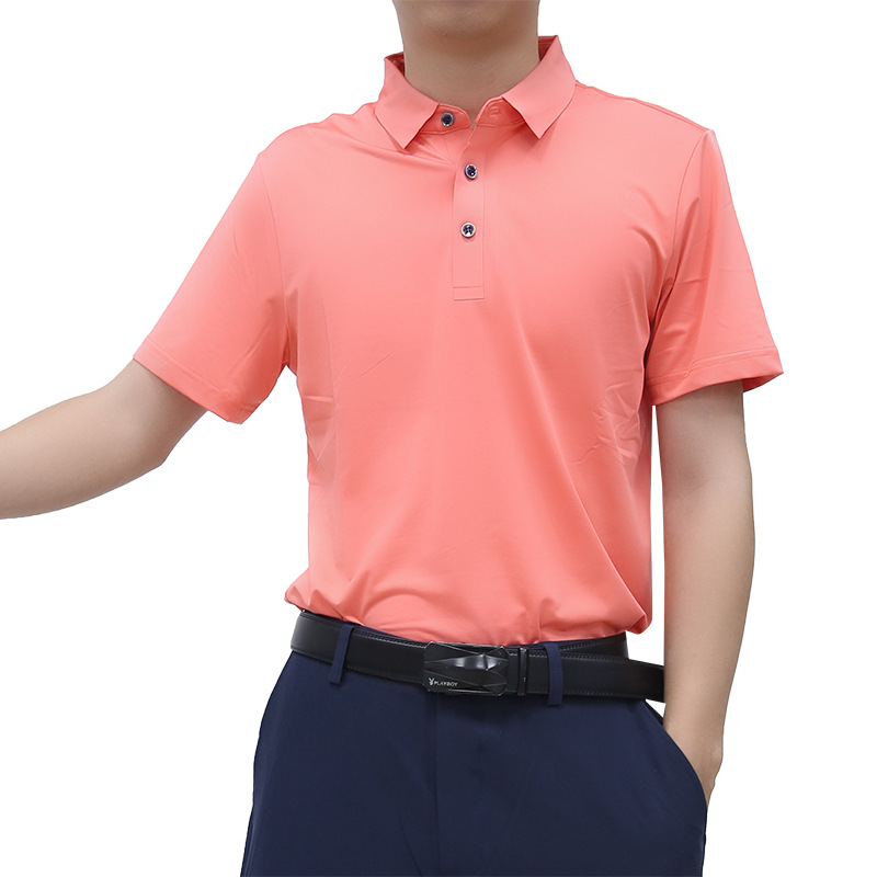 Ropa de golf fitness Camiseta de manga corta solapa deportes Polo camisa de los hombres 2024 nuevo verano fábrica al por mayor