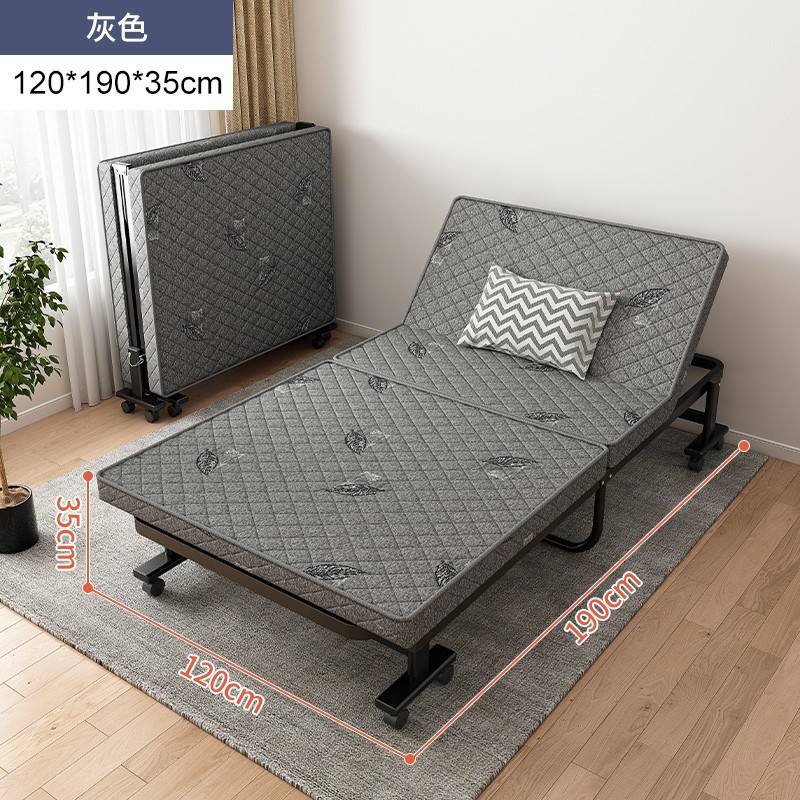 Almuerzo de alta gama Cama plegable Cama individual Cama temporal para huéspedes domésticos Cama de escolta de confinamiento Oficina Siesta Sofá cama