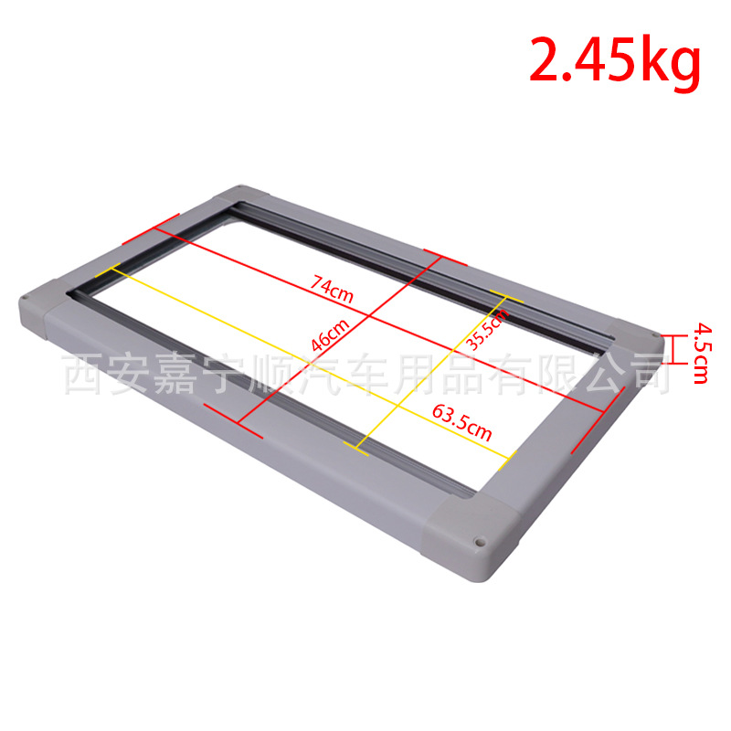Ventana de ventilación lateral de RV material acrílico con cortina de privacidad Pantalla de insectos se puede fijar ángulo abierto grande