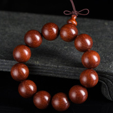 血檀人工星佛珠手串厂家直销非洲小叶紫檀老料满金星木质男女手链