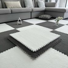 现代简约拼接地垫客厅卧室满铺宝宝爬爬垫家用可裁剪易打理地垫