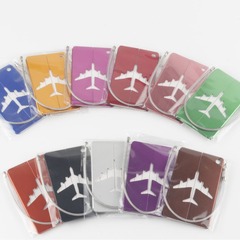元のメーカーのアルミ合金荷物札金属荷物札タグバッグ荷物搭乗券飛行機荷物