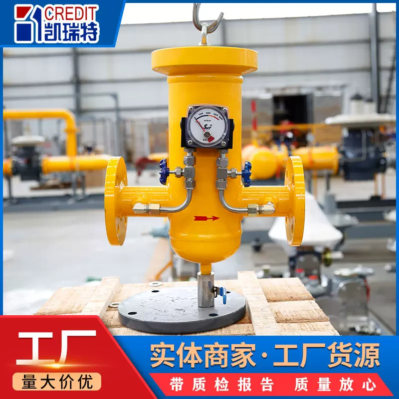 快开直通式篮式过滤器 管道气体三项分离设备天然气T型燃气过滤器