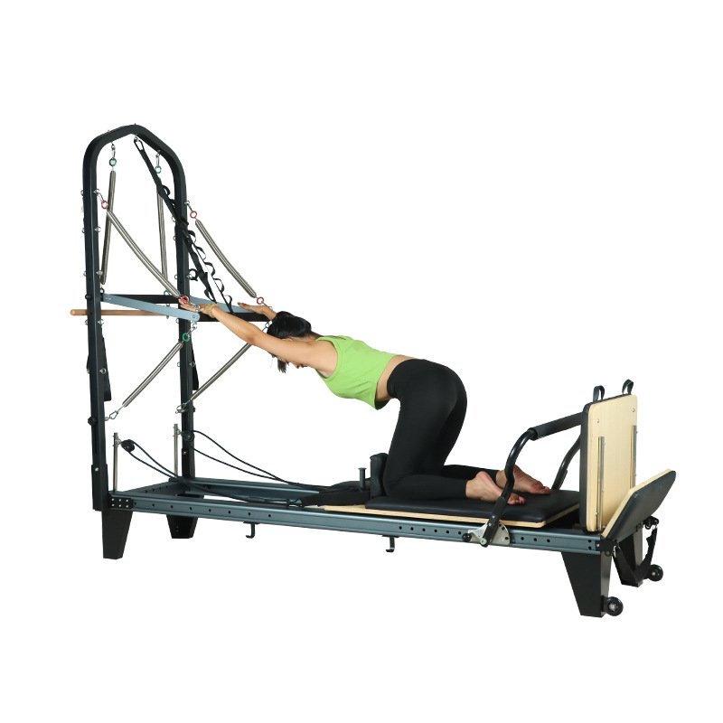 Pilates cama de núcleo de élite dos en medio equipo de ejercicios elevados educación privada cama de aluminio de núcleo