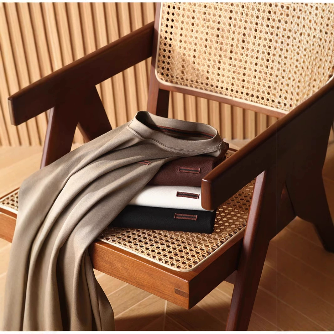 Итальянская роскошная маска серии Z из одного источника 7A с антибактериальной черной технологией, сенсорная супермягкая мужская повседневная базовая толстовка из модала