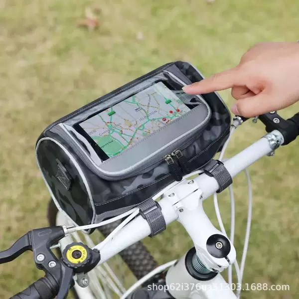 Bicycle Bag Mountain Bike Touch Screen Navigation Front Bag Electric Car Front Bag Storage Bicycle Front Storage Bag