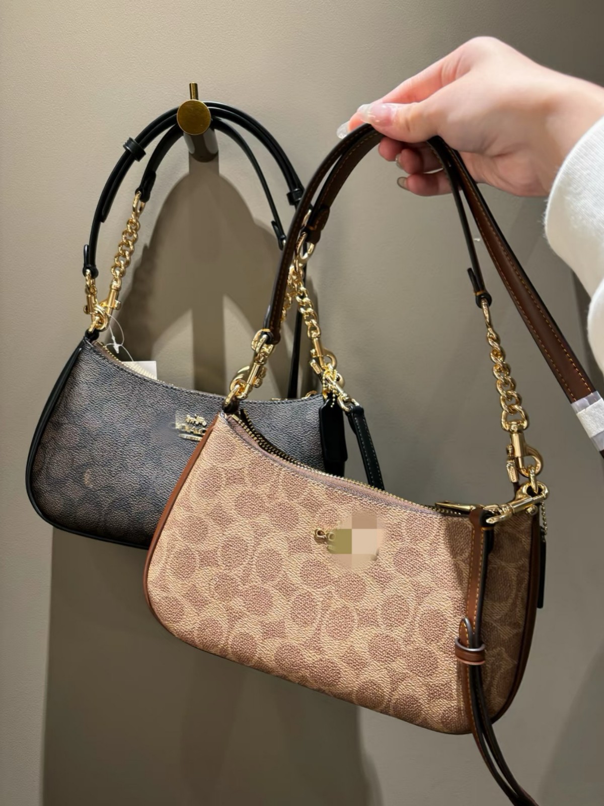 Kou Jia C casa de alta calidad nuevo clásico viejo bolso de axila bolso diagonal de un solo hombro bolso de mahjong nuevo bolso