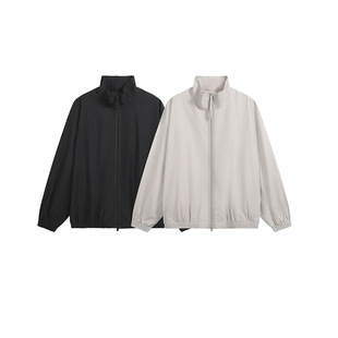 Autumn and Winter AC Letter Embroidered 1996 Vertical Collar Zipper Coat Jacket Unisex Loose Couple Casual Coat Trendy