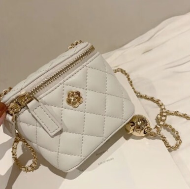 2025 Fashion New Style Secret Garden Camellia Quilted Chain Box Small Bag Women's Mini Shoulder Crossbody Bag