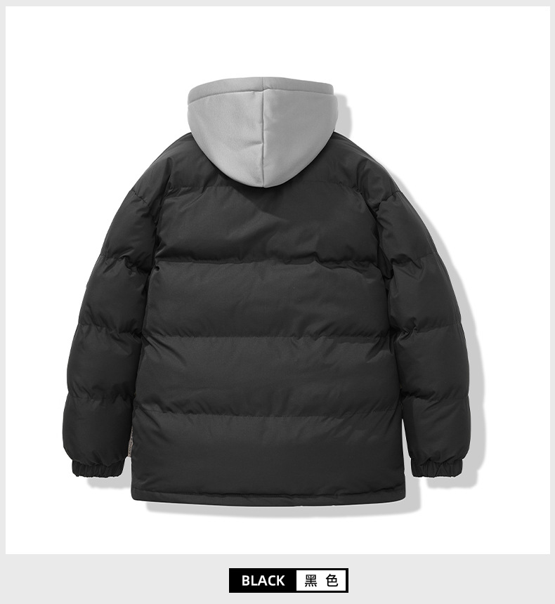 Men's Down Cotton Jacket Plus Size Winter Fashion Parka Coat_voghion.com