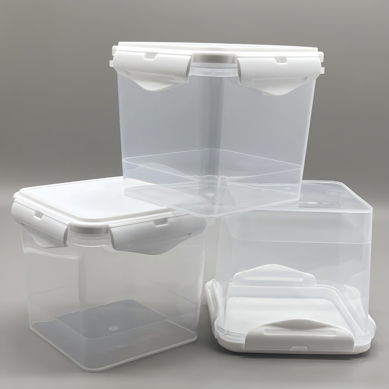Caja de sellado de yogur de Tianrun 1kg 1000ml caja de sellado de yogur caja de plástico cuadrada caja de embalaje de barril cuadrado engrosado